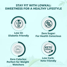 Load image into Gallery viewer, Lowkal Sugar Alternative Powder Measuring Smart Cap 140 gm