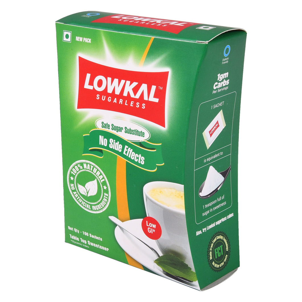 Lowkal Plant based Sugar alternative sachets 100's