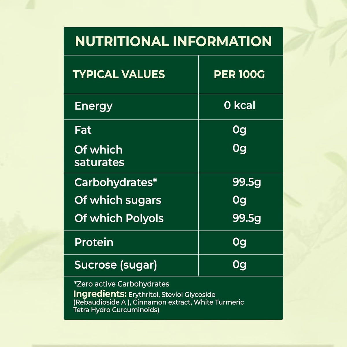 Plant Based Natural sweetener – Lowkal