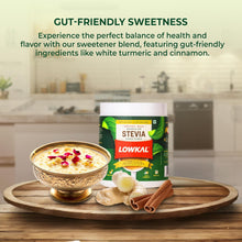 Load image into Gallery viewer, Lowkal Granular Stevia Sweetener 250 gm Jar
